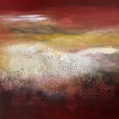 3-Goldener Herbst I - Acryl Mixed Media - 80x80 cm